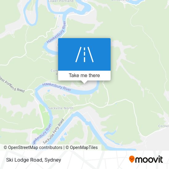 Ski Lodge Road map