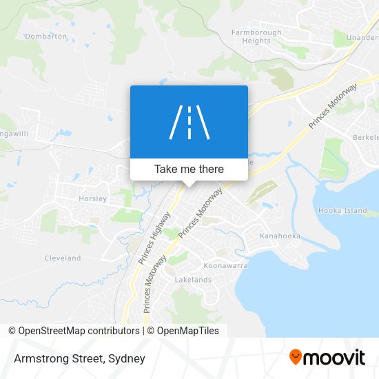 Armstrong Street map