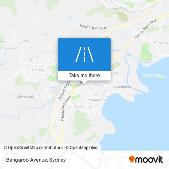 Bangaroo Avenue map