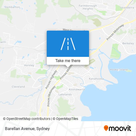 Barellan Avenue map