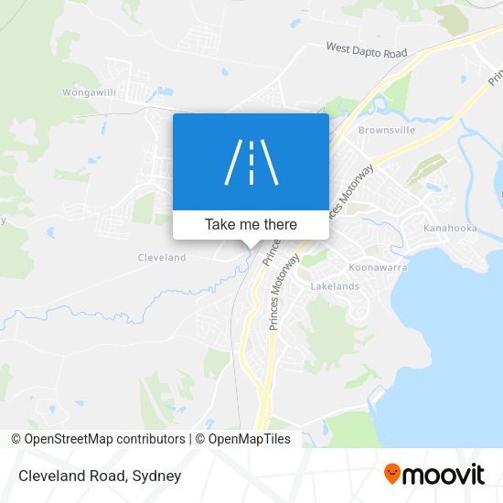 Cleveland Road map