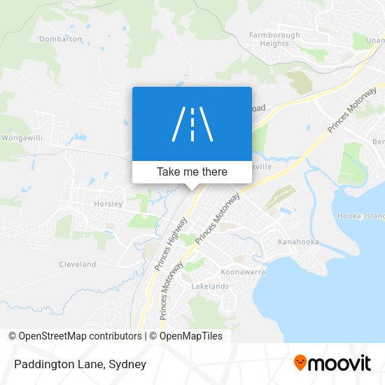 Paddington Lane map