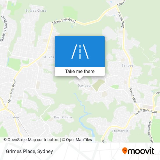 Grimes Place map