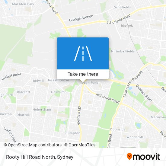 Mapa Rooty Hill Road North