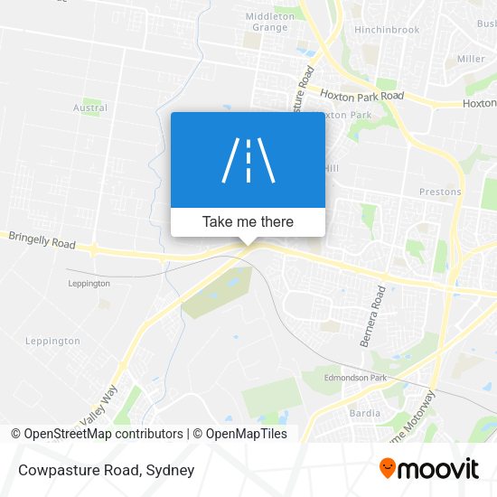 Cowpasture Road map