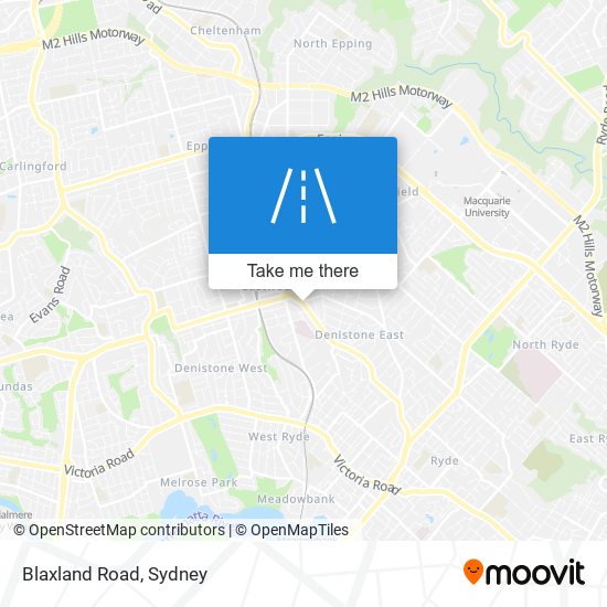 Blaxland Road map