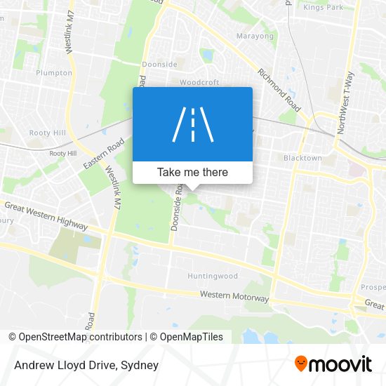 Andrew Lloyd Drive map