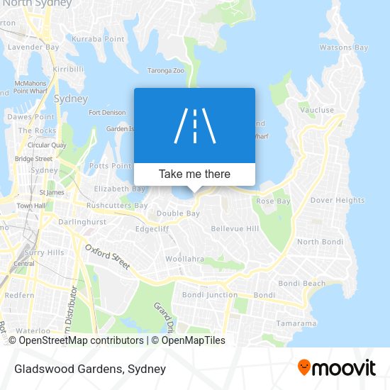 Gladswood Gardens map