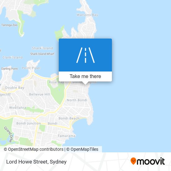 Mapa Lord Howe Street