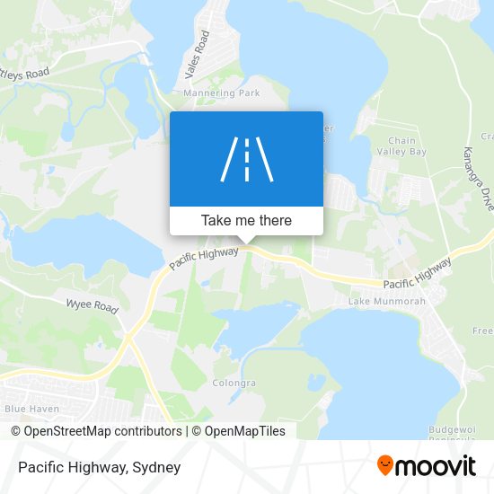 Pacific Highway map