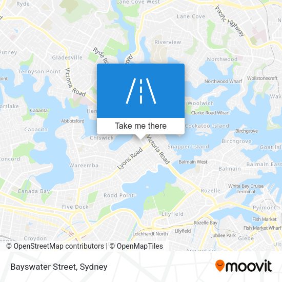 Bayswater Street map