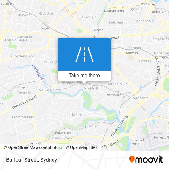 Balfour Street map