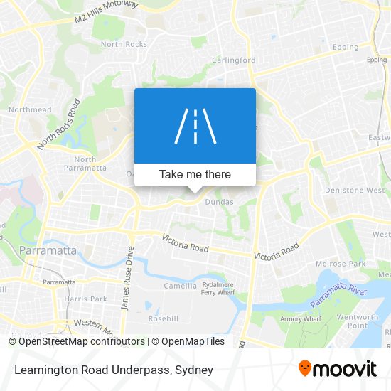 Leamington Road Underpass map