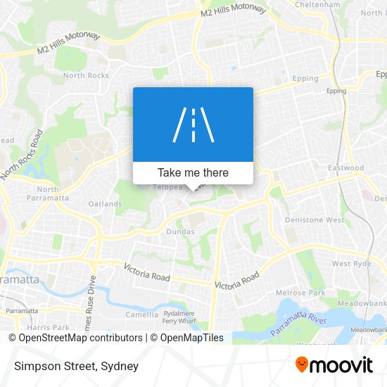 Simpson Street map