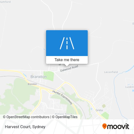 Harvest Court map