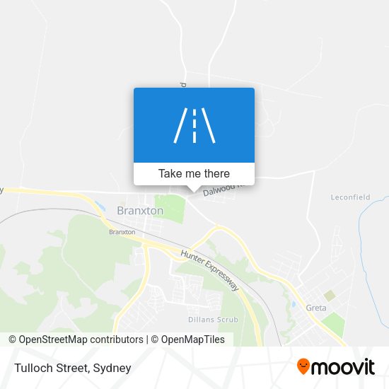 Tulloch Street map