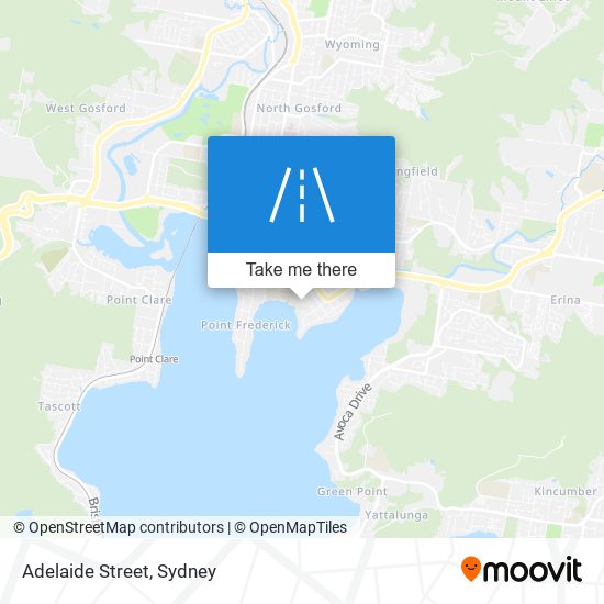 Mapa Adelaide Street
