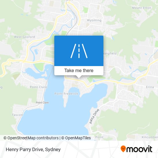 Mapa Henry Parry Drive