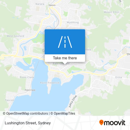 Lushington Street map