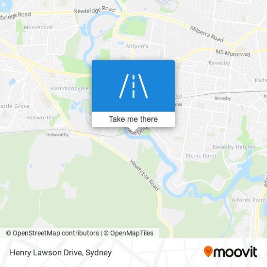 Henry Lawson Drive map