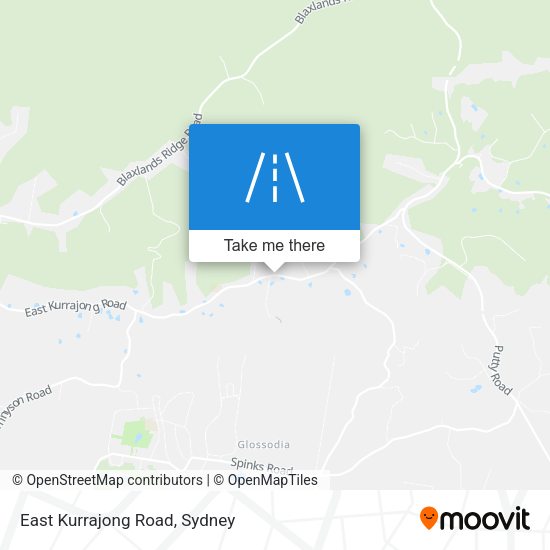East Kurrajong Road map