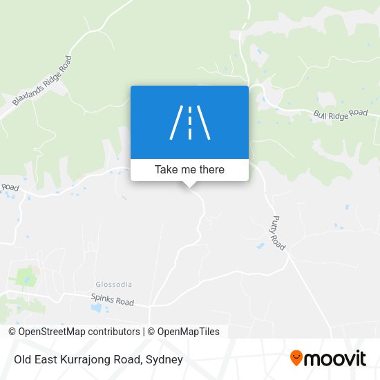 Old East Kurrajong Road map