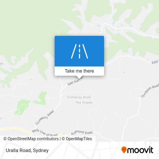 Uralla Road map