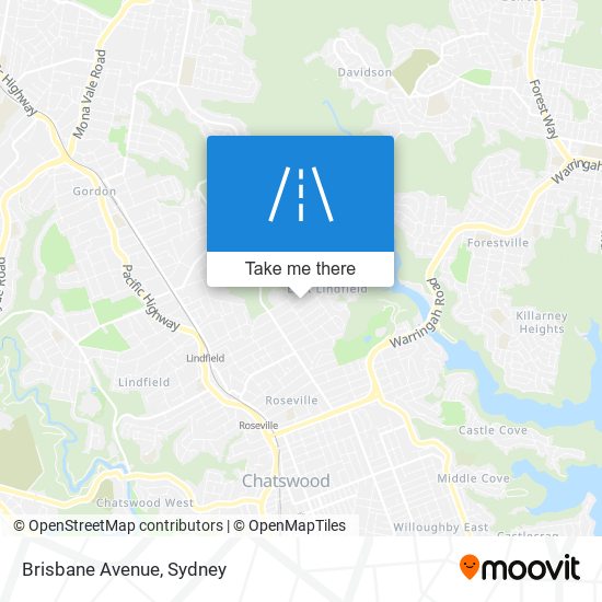 Brisbane Avenue map