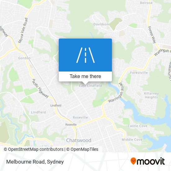 Melbourne Road map