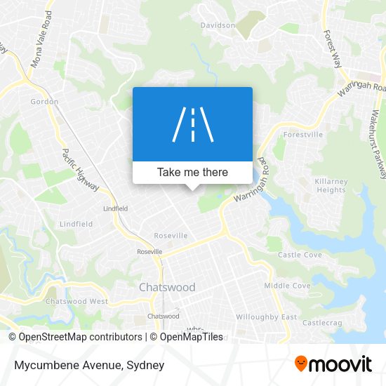 Mycumbene Avenue map