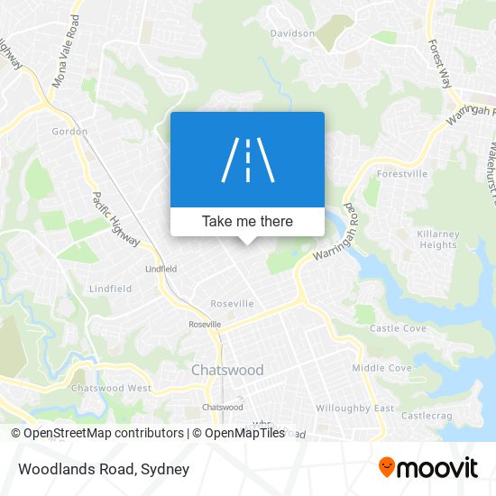 Woodlands Road map