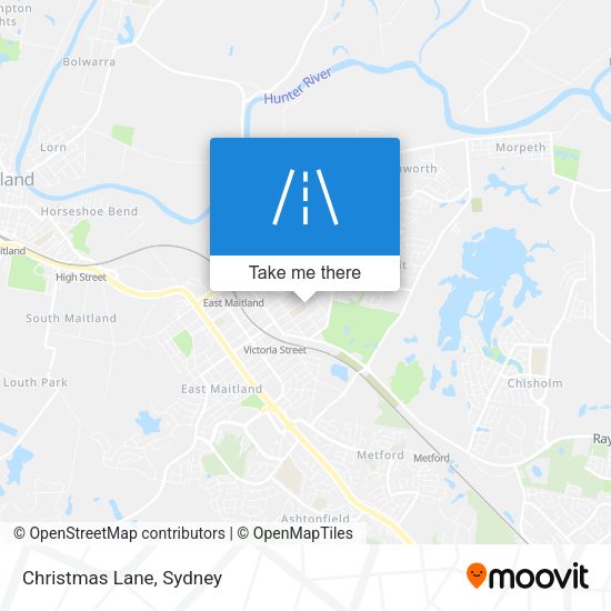Christmas Lane map
