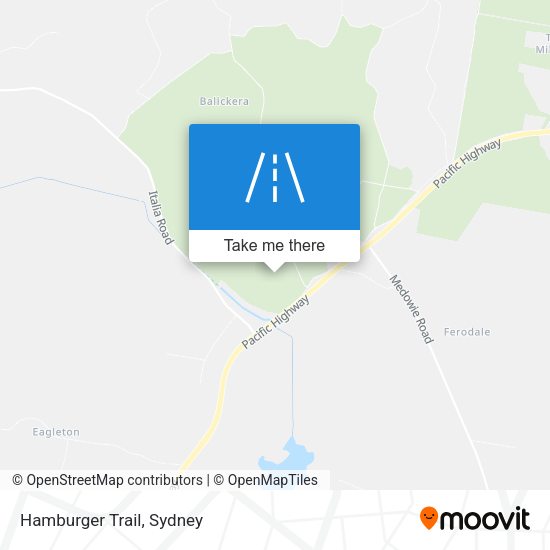Hamburger Trail map