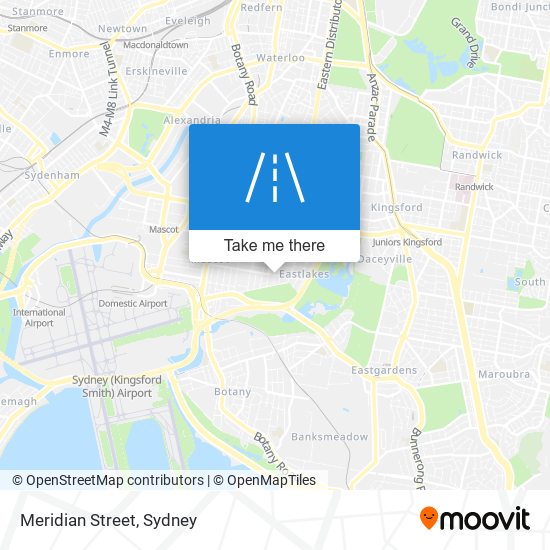 Meridian Street map