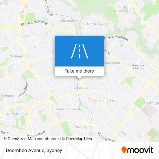 Doomben Avenue map