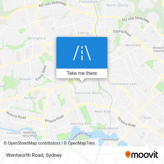 Wentworth Road map
