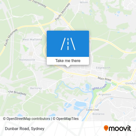 Dunbar Road map