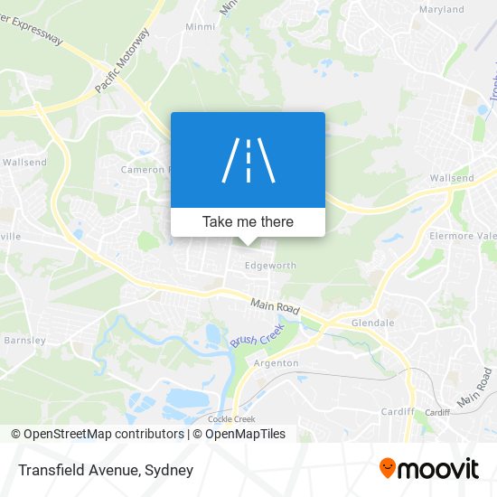 Mapa Transfield Avenue