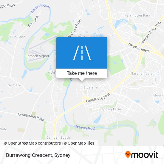 Burrawong Crescent map