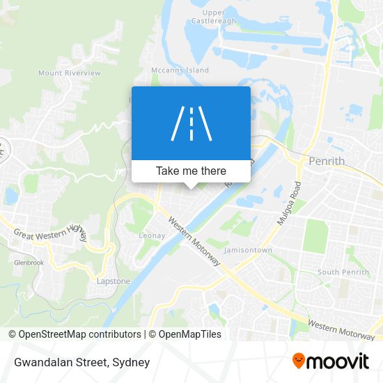 Gwandalan Street map