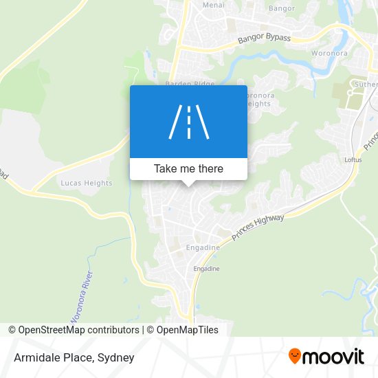 Armidale Place map