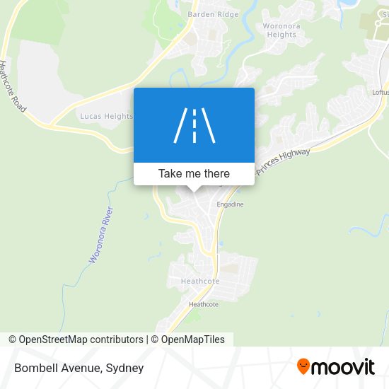 Bombell Avenue map