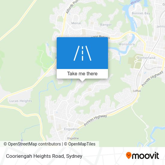 Cooriengah Heights Road map