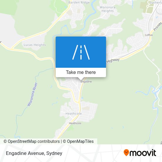 Engadine Avenue map