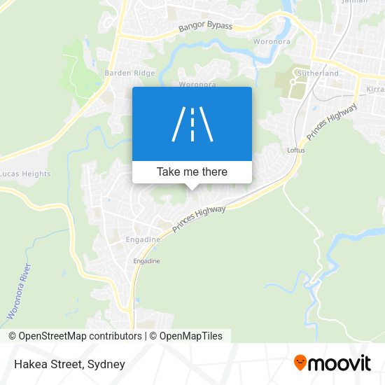 Hakea Street map