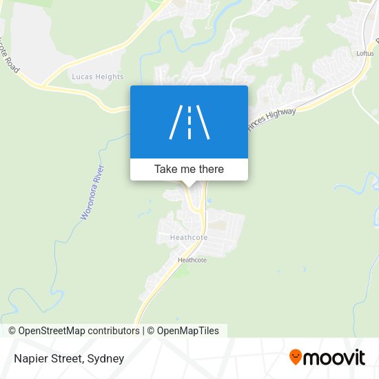 Napier Street map