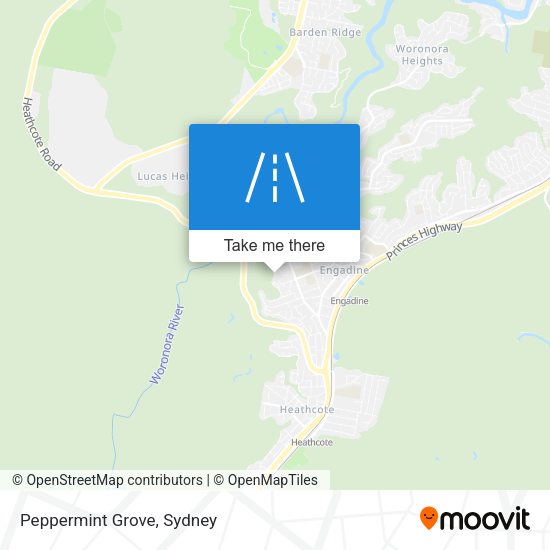Peppermint Grove map