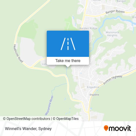 Winnell's Wander map