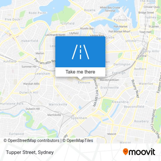 Tupper Street map
