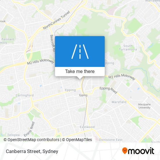 Canberra Street map